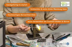 glasstrohhalme stylish und handgefertigt